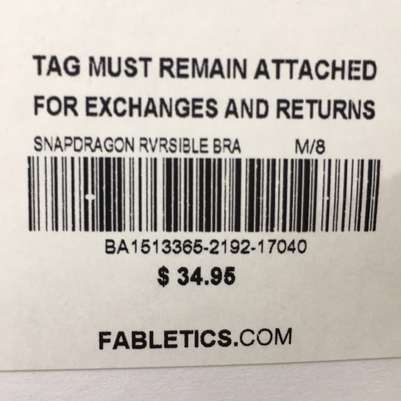 Fabletics Snapdragon Reversible Sports Bra - Picture 5 of 5